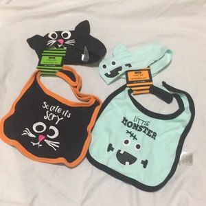 Baby bib + headband set